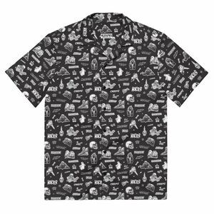 Creepy Co Vintage Horror Comix Button Up Shirt Men’s XL Halloween Skull Ghost